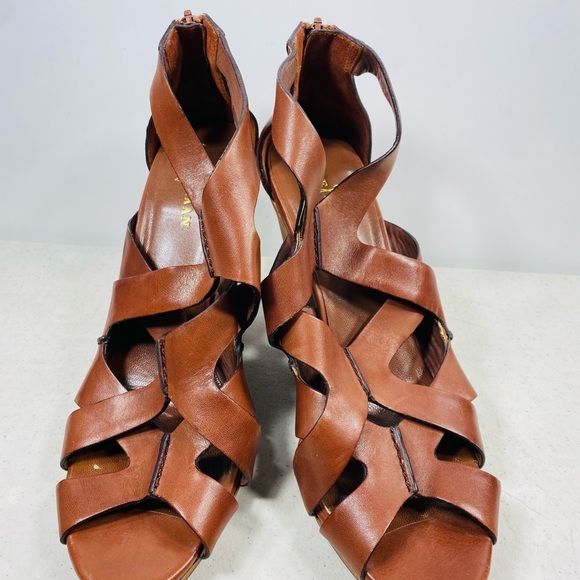 Cole Haan Women’s Dark Brown Leather Air Kimry OT Wedge Platform Shoes Sz 11 - Picture 3 of 6